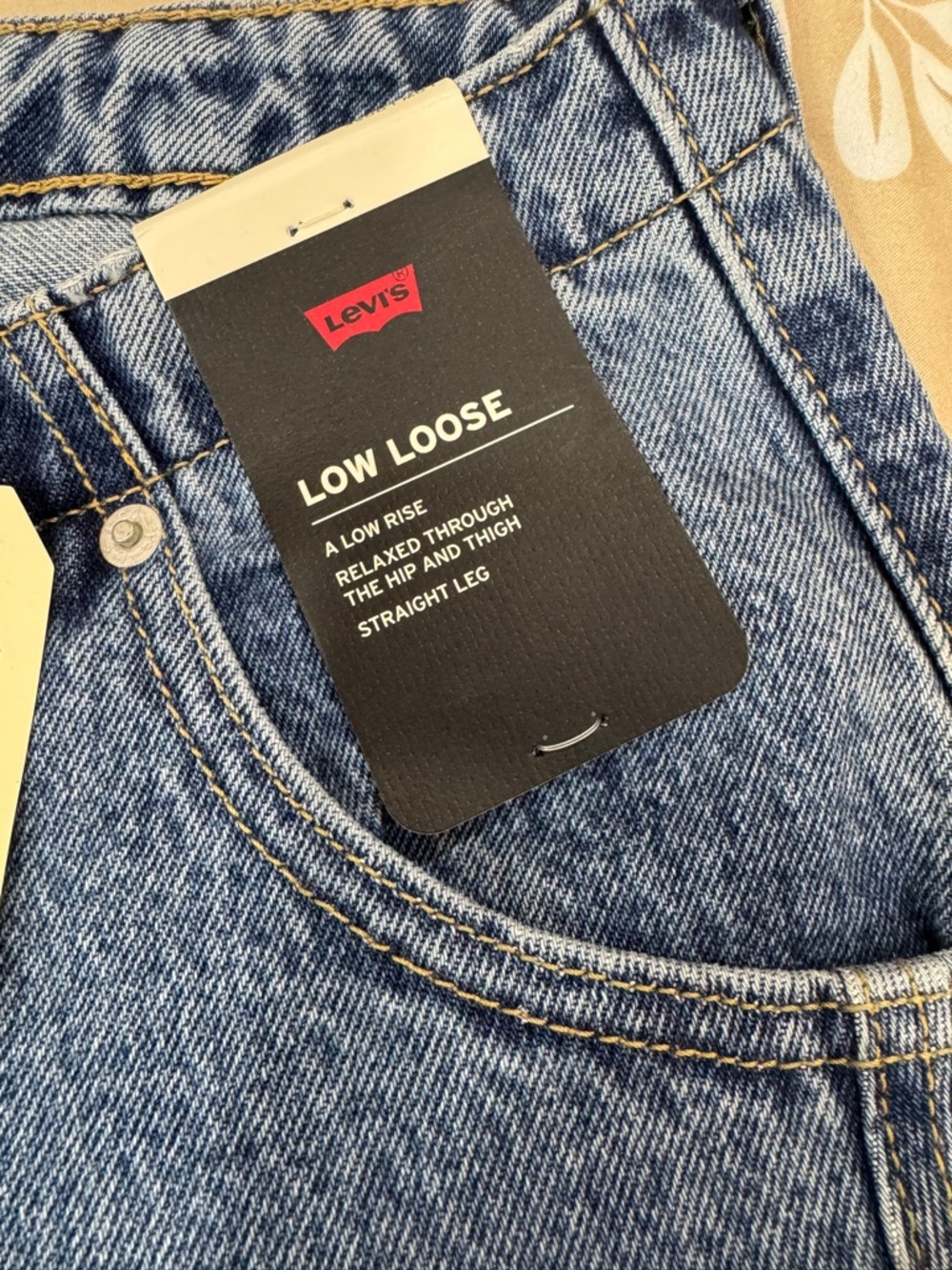 Levi's Blue Low Loose Denim Jeans